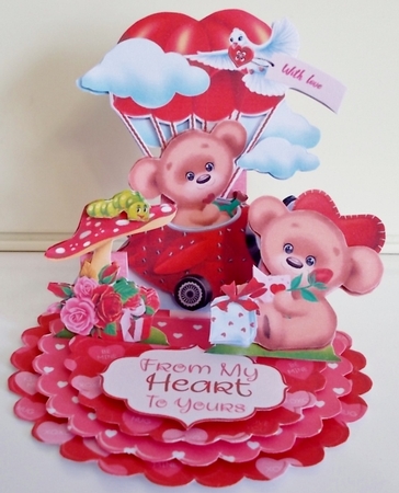 A Beary Special Love 2 Triple Easel Card Kit by Pam Stubley