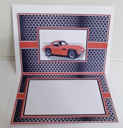 A5 Old but Classic 7 Card Front with Topper and sentiments by Pam Stubley