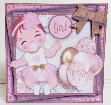 Its A Girl Mini Kit #6    by Pam Stubley