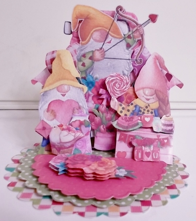 Romancing the Gnome  Triple Easel Card Kit by Pam Stubley