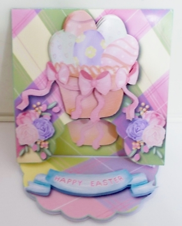 Easter Basket - Drop Flap Card by Pam Stubley