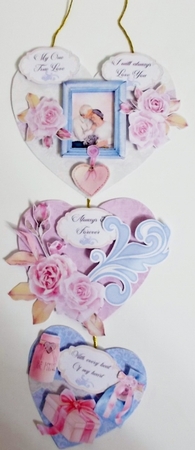 All for Love - Hanging Hearts Trio by Pam Stubley