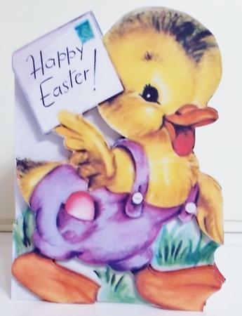 Vintage Duck Delivery Easter Card by Pam Stubley