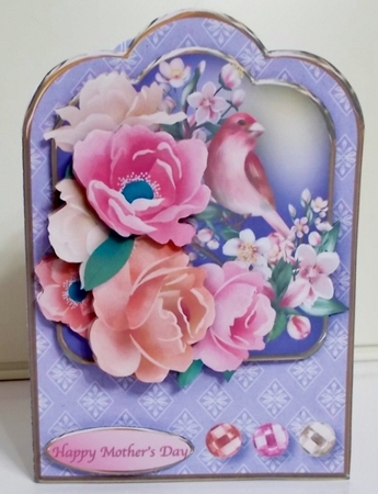 Bird in the Blossom - Shaped Card Mini Kit by Pam Stubley