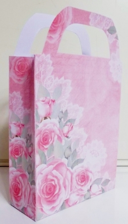 Pink roses gift bag 4 by Pam Stubley