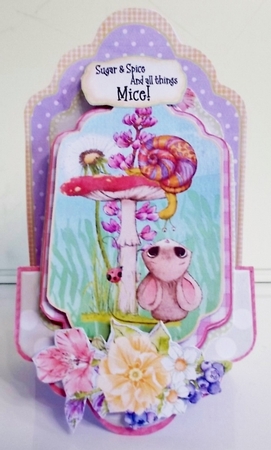 And all Things Mice 1 - Upright Z-fold Tag Card Mini Kit by Pam Stubley