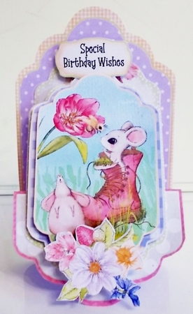 And all Things Mice 2 - Upright Z-fold Tag Card Mini Kit by Pam Stubley