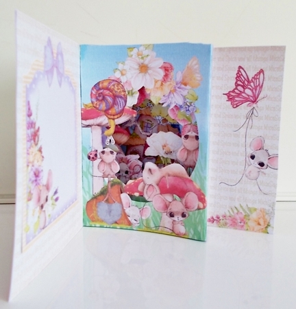 And All Things Mice Storybook Pop Up Tunnel Card & Envelope Kit by Pam Stubley