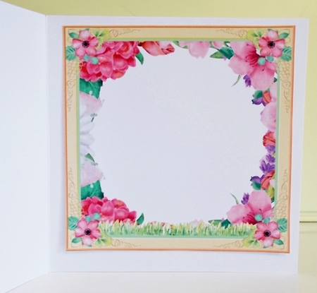 Blank Floral 7x7ins Insert  by Pam Stubley