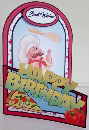 Cutaway Pizza Chef by Pam Stubley