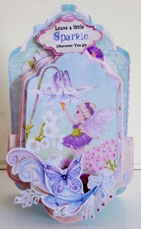 Shh! Fairies 3 - Upright Z-fold Tag Card Mini Kit by Pam Stubley