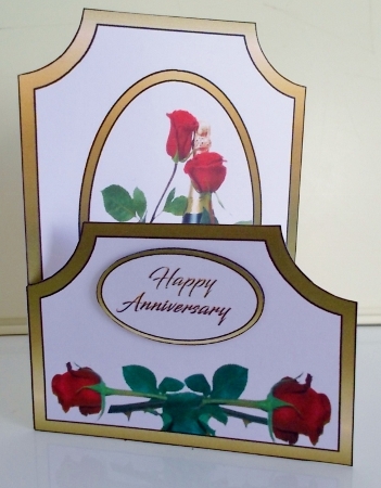 Cutaway Red roses 40th  Anniversary by Pam Stubley