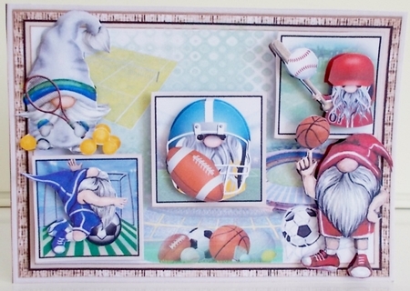 Sporty Gnomes Male Bumper Mini Page Kits by Pam Stubley
