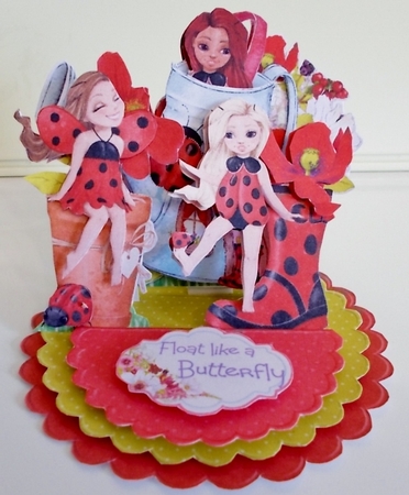 Dont Bug the Lady Triple Easel Card Kit by Pam Stubley