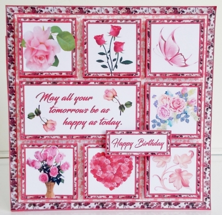 Sampler Pink roses by Pam Stubley