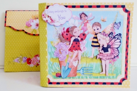 Bee-utiful Bugs & Butterflies Storybook Pop Up Tunnel Card & Envelope Kit by Pam Stubley