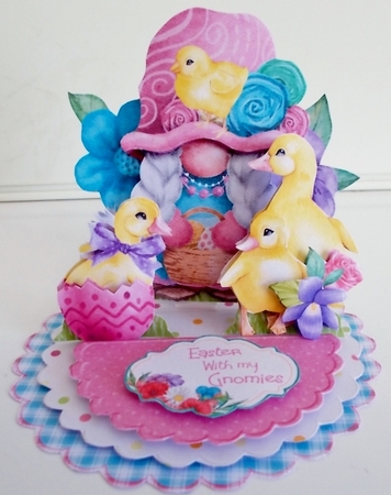 Hoppy Easter Gnomies 2 Triple Easel Card Kit by Pam Stubley