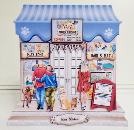 Furry Friends Pet Shop Shaped Mini Page Kit by Pam Stubley