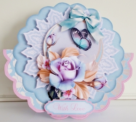 A Pastel Spring - Scallop Wobble Card Mini-Kit by Pam Stubley
