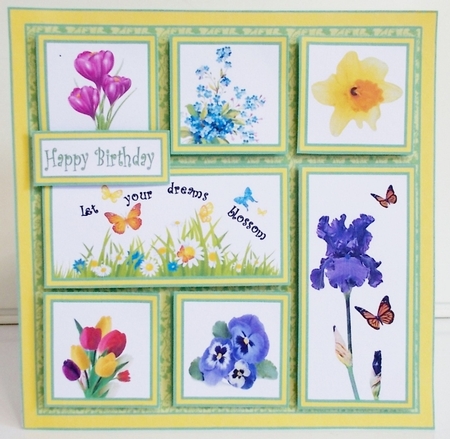 Sampler Spring flowers by Pam Stubley