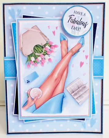 Classy Lady 6x8 Card Front Mini Kit-2 by Pam Stubley