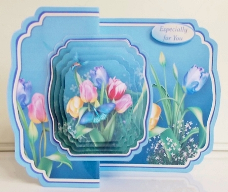 Spring Tulips - Foldback Card Mini Kit by Pam Stubley