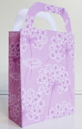 Pinks floral gift bag 5 by Pam Stubley