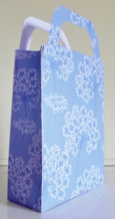Blues floral gift bag 2 by Pam Stubley