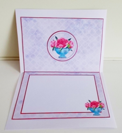 Collander of Peonies Insert by Pam Stubley