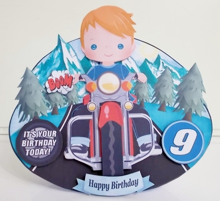 Biker Boys Rocker Card Mini Kit-2 by Pam Stubley