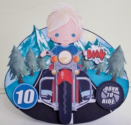 Biker Boys Rocker Card Mini Kit-3 by Pam Stubley