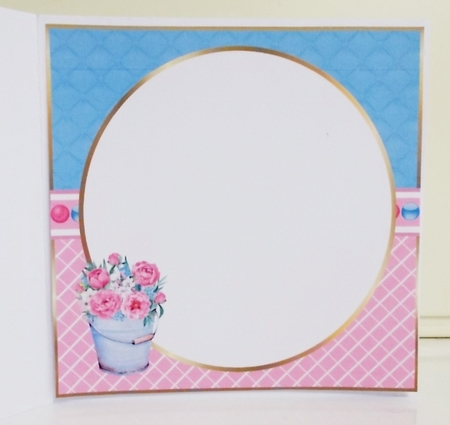 6x6 Flowers are Happiness Blank Insert & Gift Card  by Pam Stubley