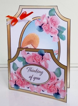 Cutaway Lady on a swing by Pam Stubley