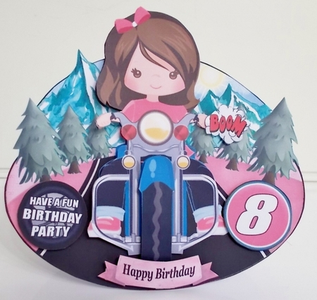 Biker Girls Rocker Card Minikit-1 by Pam Stubley