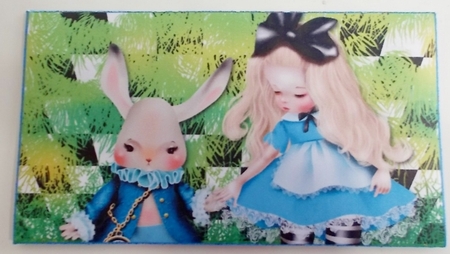 Alice in wonderland money gift wallet by Pam Stubley