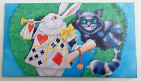 Alice in wonderland 3 money gift wallet by Pam Stubley