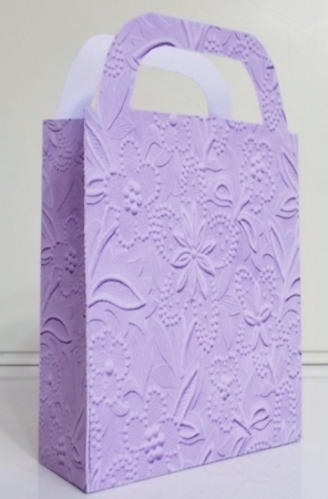 Floral embossed effect gift bag 4 by Pam Stubley