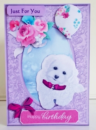 A5 Birthday Puppy Mini Kit by Pam Stubley