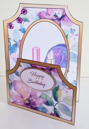Cutaway Purple shoe & roses by Pam Stubley