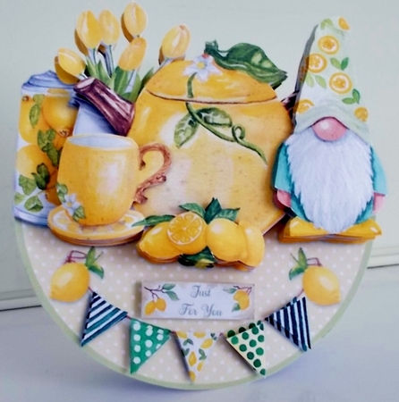 LEMON TEA rocker card by Pam Stubley