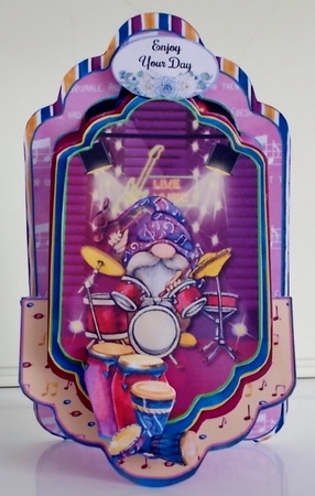 The Rolling Gnomes 2 - Upright Z-fold Tag Card Mini Kit by Pam Stubley