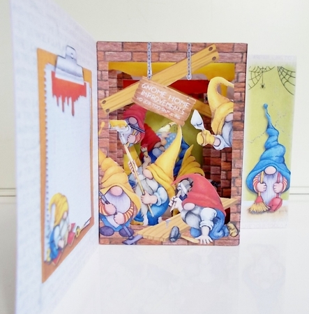 Gnome DIY Here Storybook Pop Up Tunnel Card & Envelope Kit by Pam Stubley
