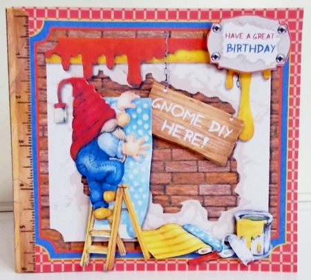 Gnome DIY Here Storybook Pop Up Tunnel Card & Envelope Kit by Pam Stubley