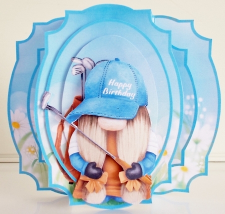 Pop Out-Golfing Gnomes 2 by Pam Stubley