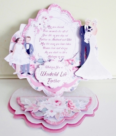 Bride & Joy Pocket Easel Card by Pam Stubley