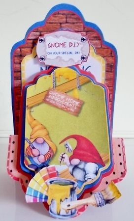 Gnome DIY Here 3 - Upright Z-fold Tag Card Mini Kit by Pam Stubley