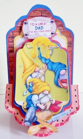 Gnome DIY Here 4 - Upright Z-fold Tag Card Mini Kit by Pam Stubley