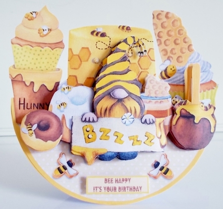 HONEY CAKE rocker card by Pam Stubley