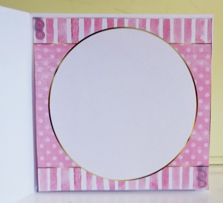 8x8 Pink Teddy Blank Insert  by Pam Stubley