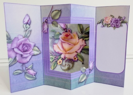Window of Roses - Multi Occasions Card  - Window Card by Pam Stubley